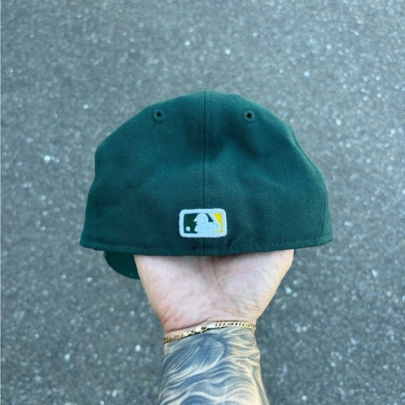 Y2K New Era Oakland A’s Athletics Fitted Hat Cap SIZE 6 - Picture 4 of 7